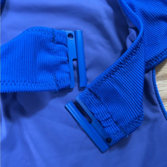 NWT Solid & Striped The Sarah Ribbed Azure Blue One Piece Bathing Suit Size XL - Picture 6 of 15